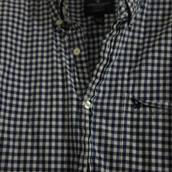 COPY - American Eagle Outfitters Blue Gingham Classic fit Shirt 100% Cotton, Si… - Picture 8 of 11